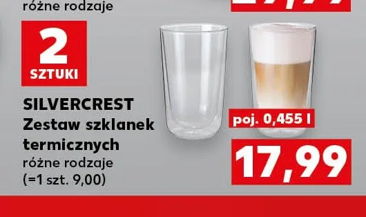 Zestaw szklanek termicznych 2-pak Silvercrest promocja w Kaufland