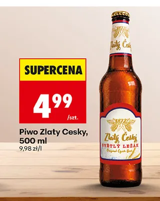 Piwo Zlaty Cesky promocja w Biedronka