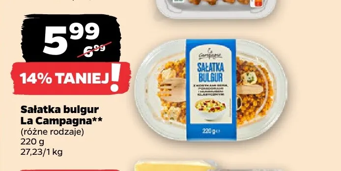 Sałatka bulgur La Campagna promocja w Netto