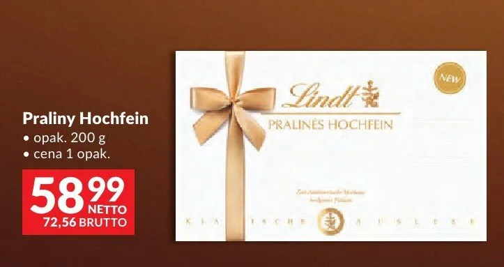 Praliny Lindt Hochfein promocja w Makro