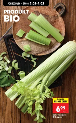Seler naciowy BIO  promocja w Biedronka
