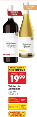 Wino Winiarnia Zamojska promocja w Biedronka