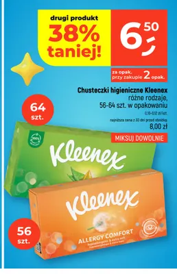 Chusteczki higieniczne Allergy Comfort Kleenex promocja w Dealz