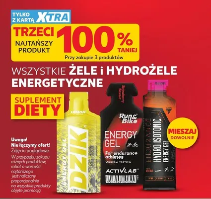 Żel energetyczny ACTIVLAB Run & Bike Energy Gel promocja w Kaufland