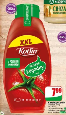 Ketchup łagodny Kotlin XXL promocja w Dino