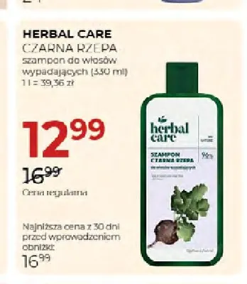 Szampon do włosów wypadających Czarna Rzepa Herbal Care promocja w Drogerie Jawa