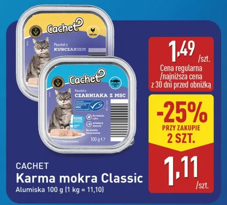 Karma mokra Classic promocja w Aldi