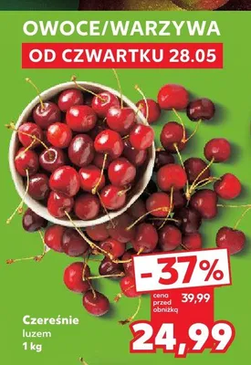 Czereśnie luzem promocja w Kaufland