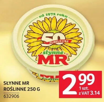 Słynne MR roślinne 250 g promocja w Selgros