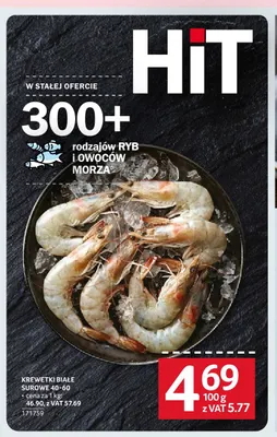 Krewetki białe surowe 40-60 promocja w Selgros