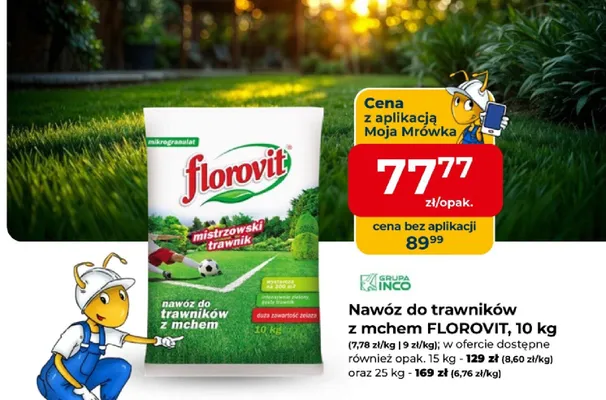 Nawóz do trawników z mchem mistrzowski trawnik promocja w PSB Mrówka
