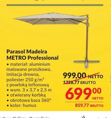 Parasol Madeira METRO Professional promocja w Makro