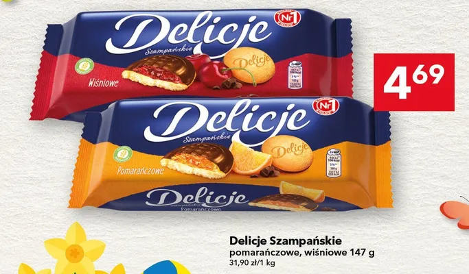 Ciastka Szampańskie wiśniowe promocja w LEWIATAN