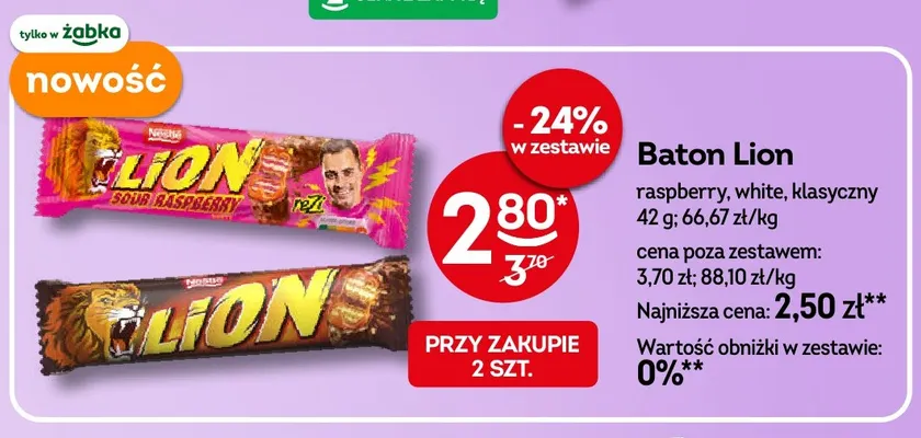 Baton Lion klasyczny promocja w Żabka