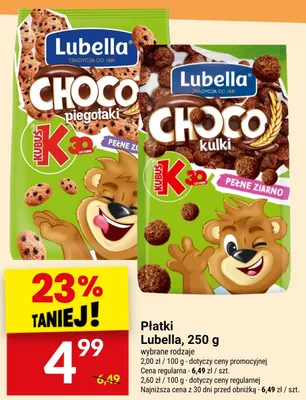 Płatki Choco kulki Lubella promocja w Twój Market
