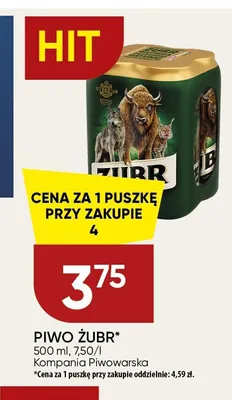 Piwo Żubr promocja w Chata Polska