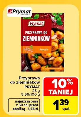 Przyprawa do ziemniaków Prymat promocja w Carrefour