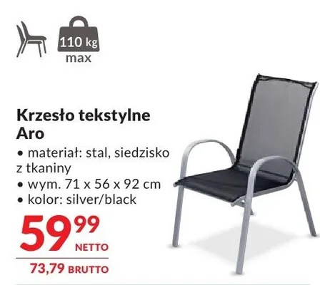 Krzesło tekstylne Aro promocja w Makro