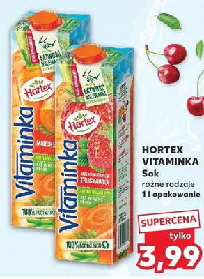 Sok Vitaminka różne rodzaje 1l  promocja w Kaufland