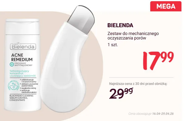 Zestaw do mechanicznego oczyszczania porów promocja w Rossmann