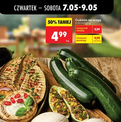 Cukinia na wagę promocja w Biedronka