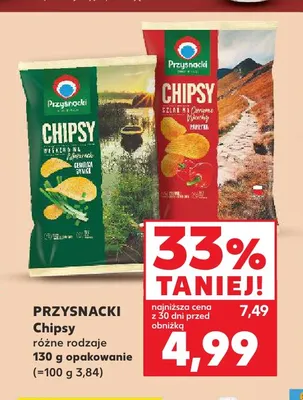 Chipsy cebulka dymka Przysnacki promocja w Kaufland