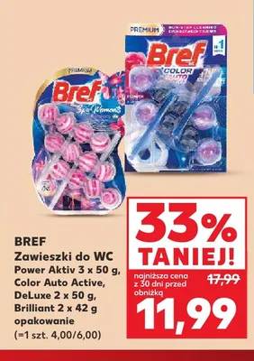 Zawieszka do WC Bref Brilliant promocja w Kaufland