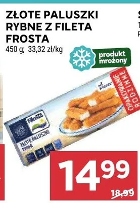 Złote paluszki rybne z fileta frosta promocja w Stokrotka