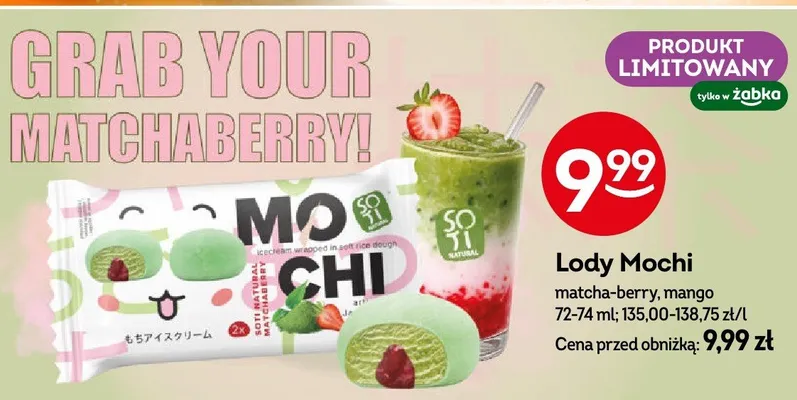Lody matcha-berry, mango promocja w Żabka