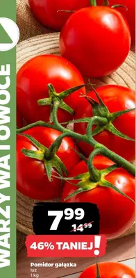 Pomidor gałązka luz promocja w Netto