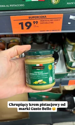 Krem pistacjowy crunchy promocja w Biedronka