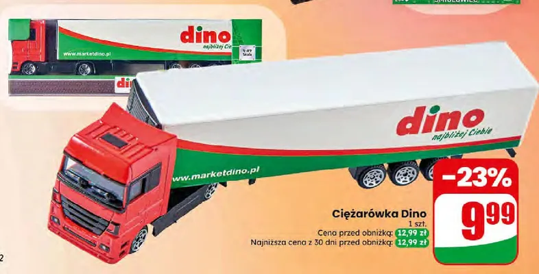 Ciężarówka Dino promocja w Dino
