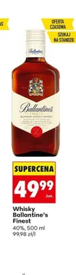 Whisky Ballantine's Finest promocja w Biedronka