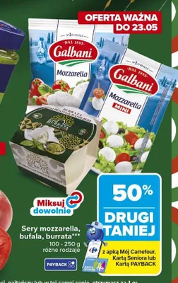Ser Mozzarella Galbani promocja w Carrefour