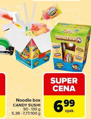 Noodle box Candy Sushi promocja w Carrefour Market