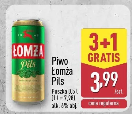 Piwo Łomża Pils promocja w Aldi