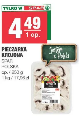 Pieczarka krojona polska promocja w SPAR