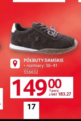 Półbuty damskie promocja w Selgros