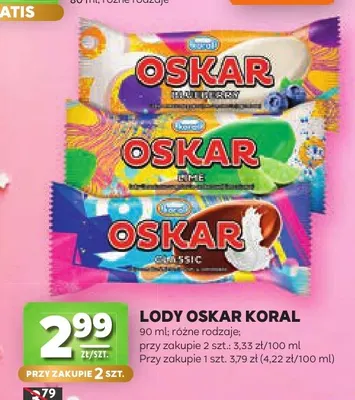 Lody Oskar Lime promocja w Stokrotka