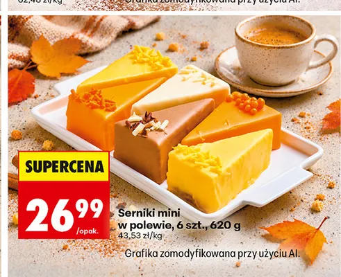 Serniki mini w polewie promocja w Biedronka