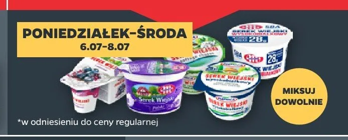Serek wiejski z owocami Piątnica promocja w Netto