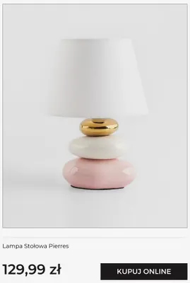 Lampa stołowa Pierres home & you promocja w home&you