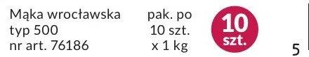 Mąka wrocławska typ 500 promocja w Makro