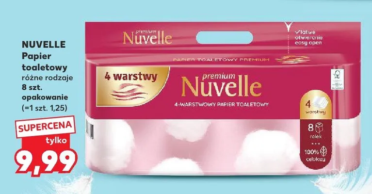 Papier toaletowy różne rodzaje, 8szt. opakowanie promocja w Kaufland