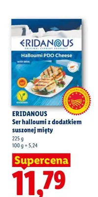 Ser halloumi z dodatkiem suszonej mięty Eridanous promocja w Lidl