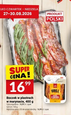 Boczek w plastrach w marynacie Białecki promocja w Twój Market