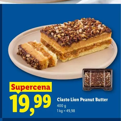 Ciasto Lion Peanut Butter promocja w Lidl