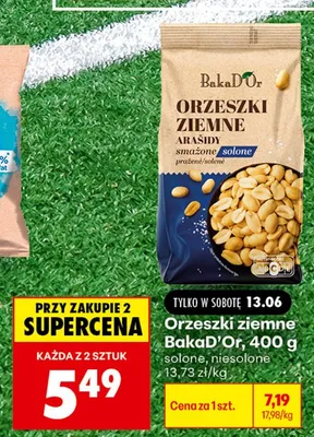 Orzeszki ziemne BakaD'Or solone promocja w Biedronka