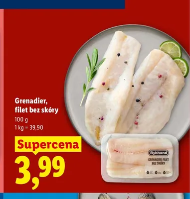 Grenadier filet bez skóry Rybhand promocja w Lidl