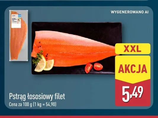Pstrąg łososiowy filet XXL promocja w Aldi